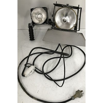 Lowel Hand-Held Spot/Flood Lights -Lot Of Two