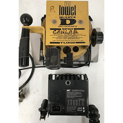 Lowel Hand-Held Spot/Flood Lights -Lot Of Two