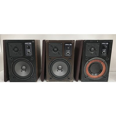Audiosound 80 Series Motet 8011B Speakers -Lot Of Three