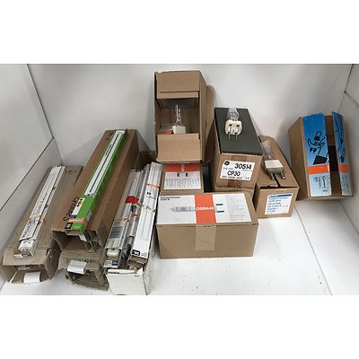 Assorted Lot Of Halogen and Other Globes