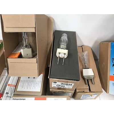 Assorted Lot Of Halogen and Other Globes