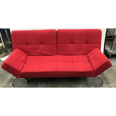 Red Click-Clack Sofa Bed