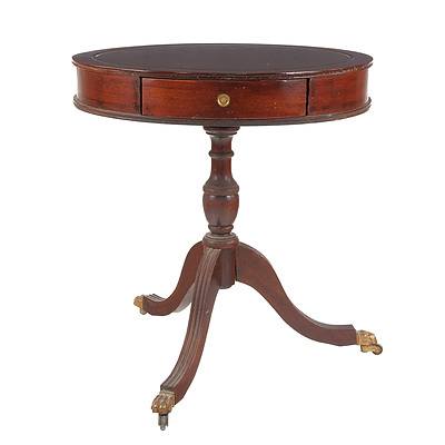 Regency Style Side Table with Drawers, Late 20th Century