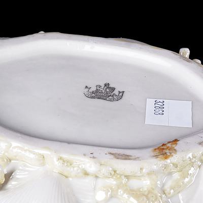 Irish Belleek Black Mark Tureen and Cover