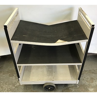 Library Trolleys -Lot Of Two