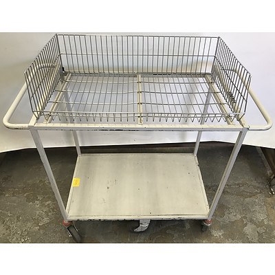 Two Tier Library Trolleys -Lot Of Two
