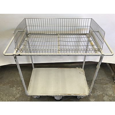Two Tier Library Trolleys -Lot Of Two