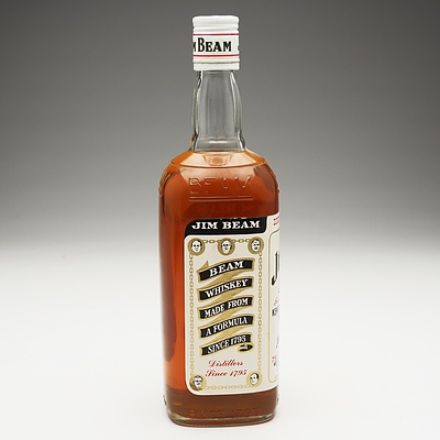 Jim Beam White Label Kentucky Straight Bourbon Whiskey  750ml