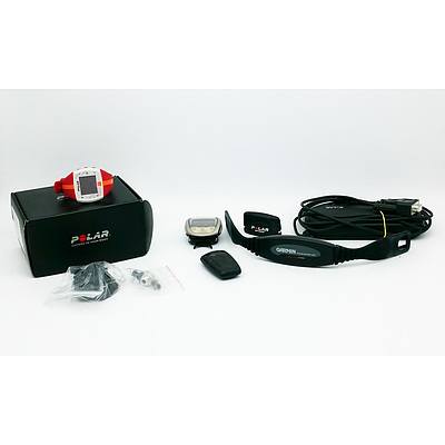Polar CS200 Cycling Computer Heart Rate Monitor, Power Systems Polar FT7 Heart Rate Monitor and Accessories