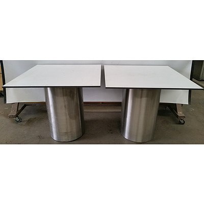 Custom Made Office Tables -Lot Of Two