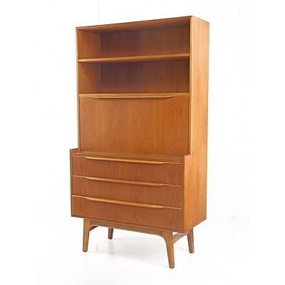 Teak Veneer Bureau Cabinet, Circa 1960s