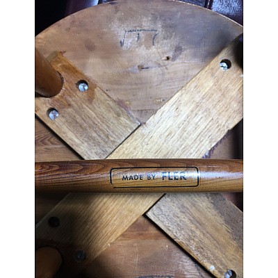 Fred LOWEN (1919-2005) Dining Table and Four DC Chairs Designed 1948, Fabricated 1950 by Fler