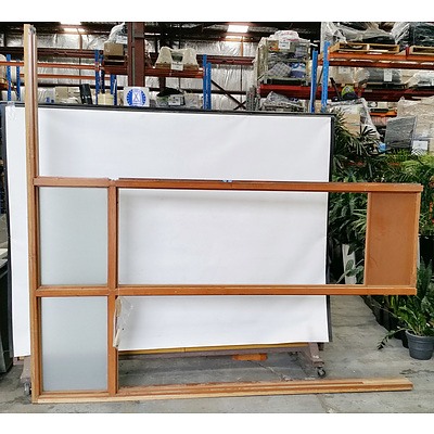 Two Hardwood Window Frames