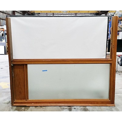 Two Hardwood Window Frames
