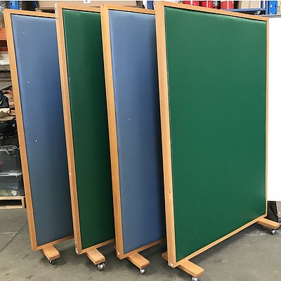 Coloured Vinyl Partitions -Lot Of Four