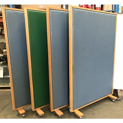 Coloured Vinyl Partitions -Lot Of Four