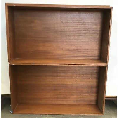 Two Piece Stackable Storage Shelf