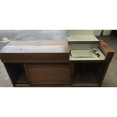 Fitted Storage Cupboard With In-Built Sink