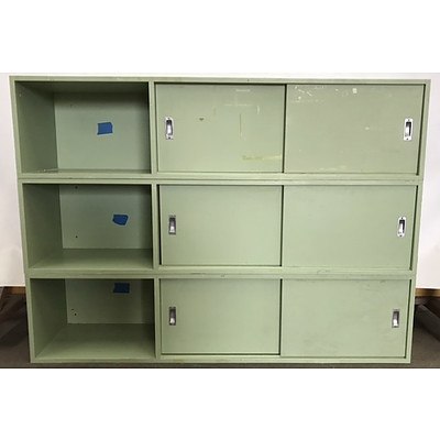 Three Piece Stackable Storage/Locker Unit