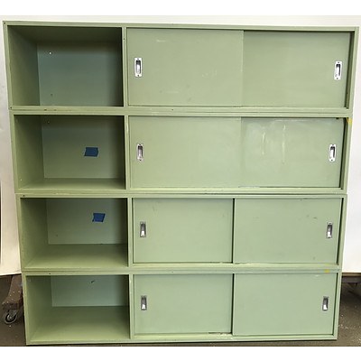 Four Piece Stackable Storage/Locker Unit