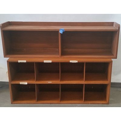 Pigeon Hole Unit and Shelving Hutch