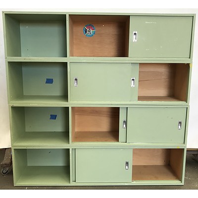 Four Piece Stackable Storage/Locker Unit