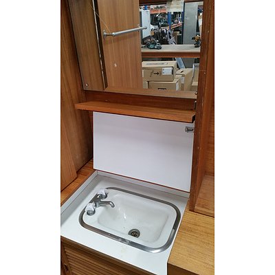 Credenza With Basin and Hutch