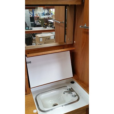 Credenza With Basin and Hutch