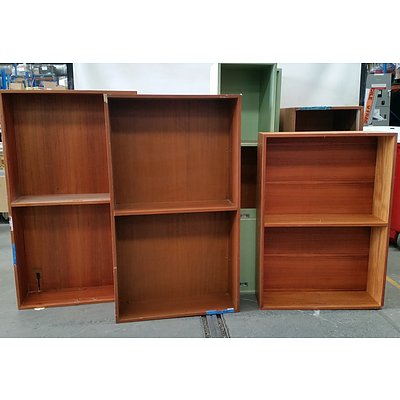 Lot of Seven Shelving Units