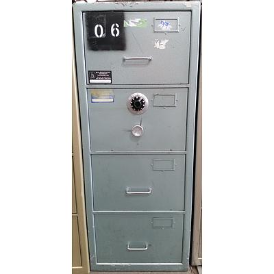 Chubb B Class Four Drawer Filing Cabinet