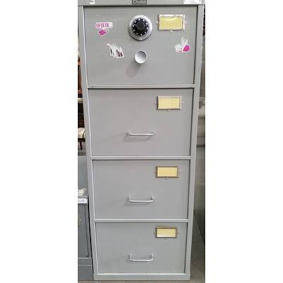 Chubb B Class Four Drawer Filing Cabinet