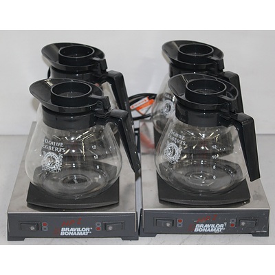 Bravilor Bonamat Dual Element Coffee Warmers - Lot of Two