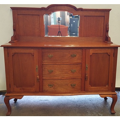 1930s Queensland Maple Mirror Back Sideboard