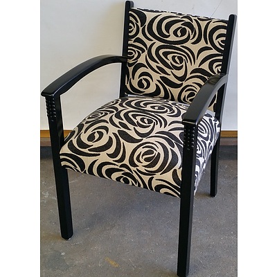 Black and White Bridge Chair