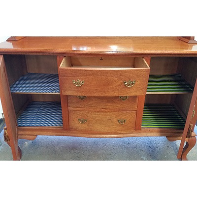 1930s Queensland Maple Mirror Back Sideboard