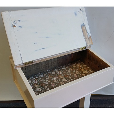 Old School Desk With Attached Chair