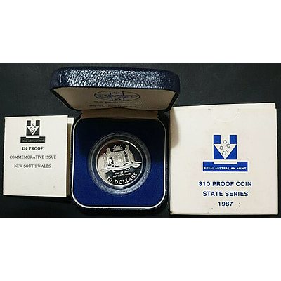 Australia: $10 Silver Proof 1987