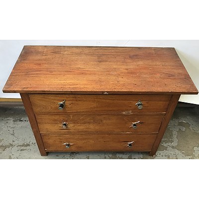 Three Drawer Side Table