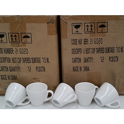 Next Hotel Ware Commercial 70ml Demitase Cups  - Lot of 144 - Brand New