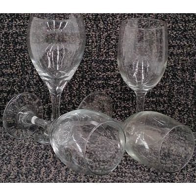 Libbey 10oz and 12oz Glass Wine Goblets - Lot of 36 - Brand New