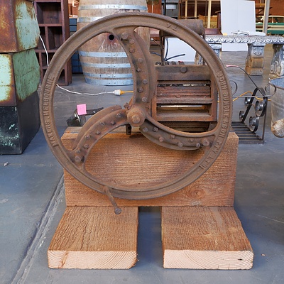 John Bungle & Sons Chaff Cutter on Timber Mount