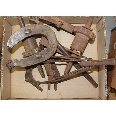 Three Vintage Wire Strainers