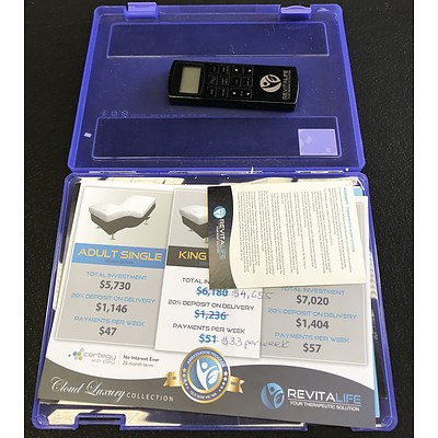 Revitalife Cloud Luxury Therapeutic Sleep System King Single Electric Bed