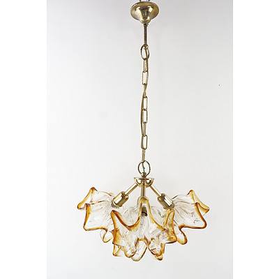 1970s Murano Glass Chandelier