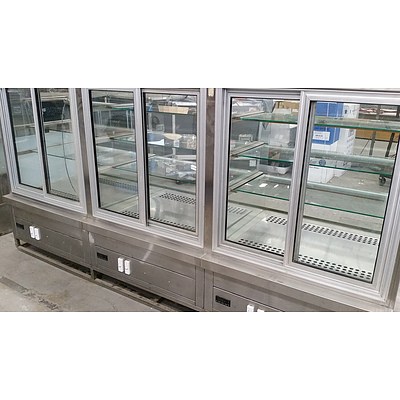 Stainless Steel Display Cabinet For Refrigerated Goods