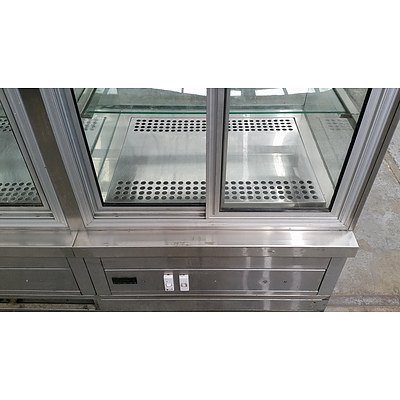Stainless Steel Display Cabinet For Refrigerated Goods