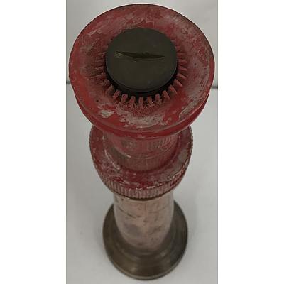Vintage Copper and Brass Fire Hose Nozzle