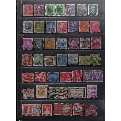 Sheet of United States Postal and Air Mail Stamps, Including 1991 Christmas Stamps, 1863-1963 5c Emancipation Proclamation Stamp and More