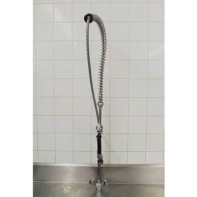 Stainless Steel Bench With Sink and Rinse Tap