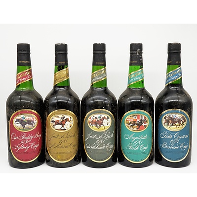 St. Hallett's Cup Winners 1978 Vintage Port Series 2 Commemorating the 1981 Cups Set